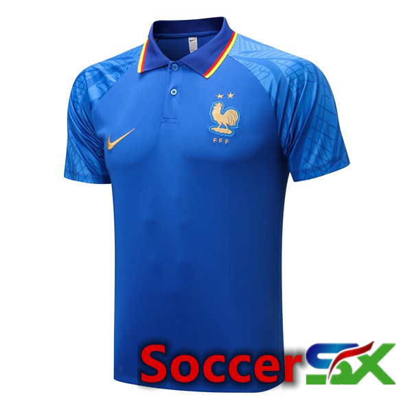 France Soccer Polo Blue 2022/2023