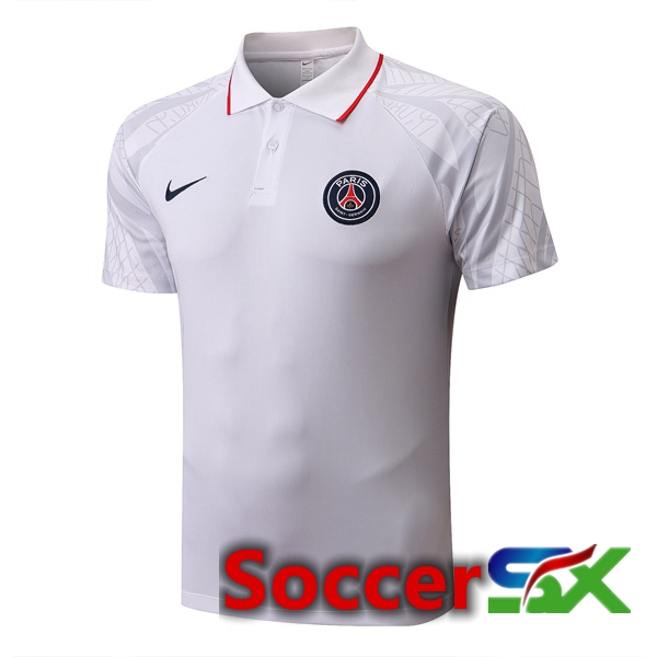 Paris PSG Soccer Polo White 2022/2023