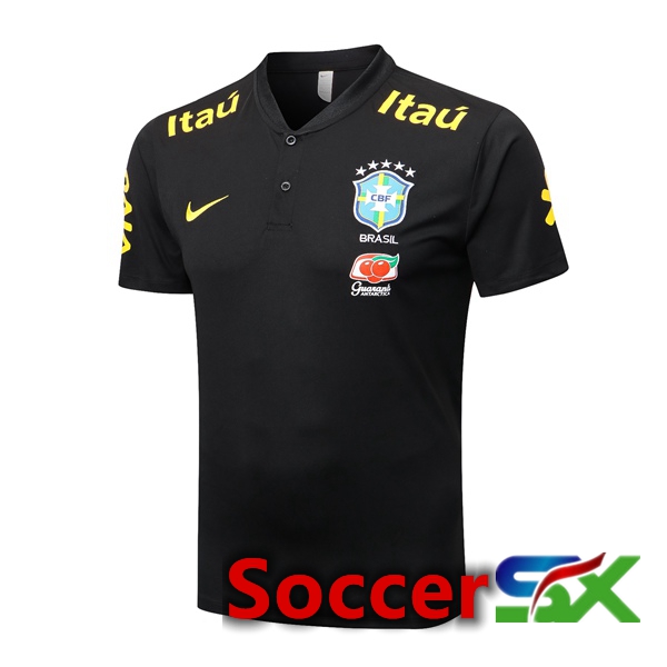 Brazil Soccer Polo Black 2022/2023