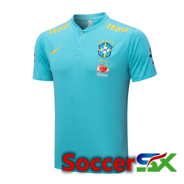 Brazil Soccer Polo Blue 2022/2023
