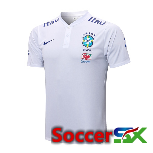 Brazil Soccer Polo White 2022/2023