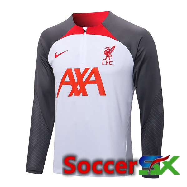 FC Liverpool Training Sweatshirt White Grey 2022/2023