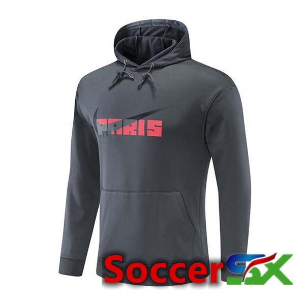 Paris PSG Training Sweatshirt Hoodie Grey 2022/2023