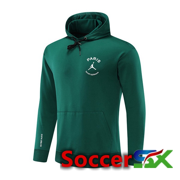 JORDAN Paris PSG Training Sweatshirt Hoodie Green 2022/2023