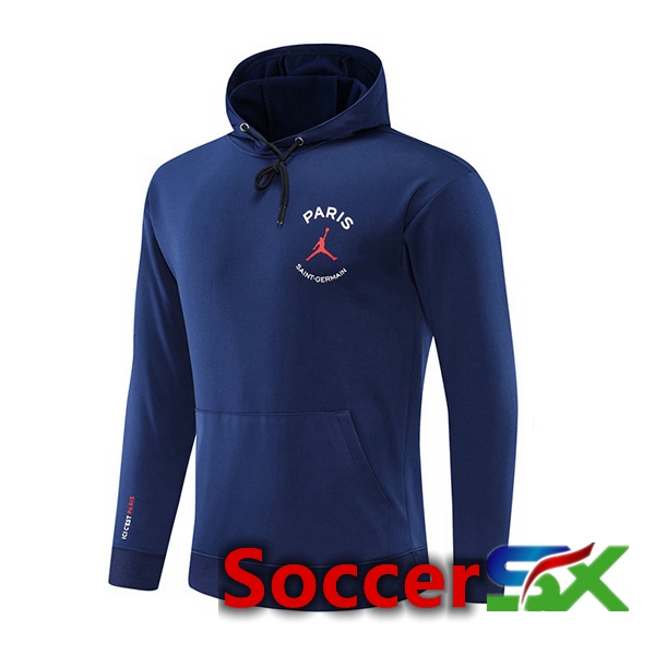 JORDAN Paris PSG Training Sweatshirt Hoodie Blue 2022/2023