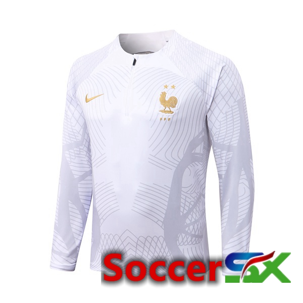 France Training Sweatshirt White 2022/2023