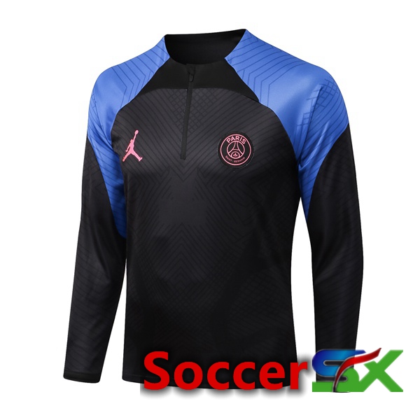 Paris PSG Training Sweatshirt Black Blue 2022/2023