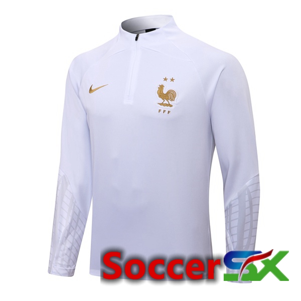 France Training Sweatshirt White 2022/2023