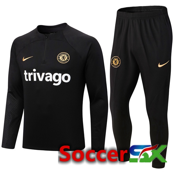 FC Chelsea Training Tracksuit Black 2022/2023