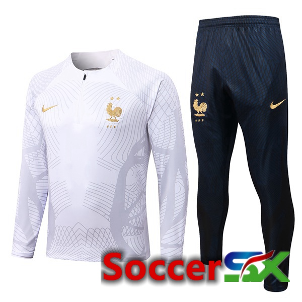 France Training Tracksuit White 2022/2023