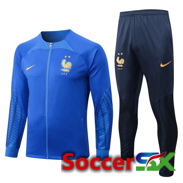 France Training Jacket Suit Blue 2022/2023