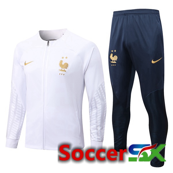 France Training Jacket Suit White 2022/2023