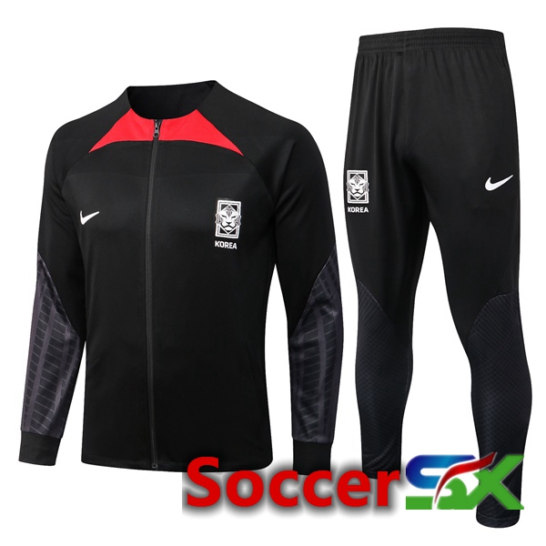 South Korea Training Jacket Suit Black 2022/2023