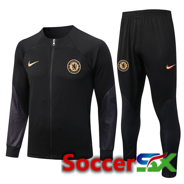 FC Chelsea Training Jacket Suit Black 2022/2023