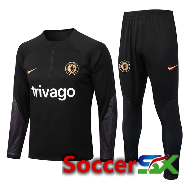 FC Chelsea Training Jacket Suit Black 2022/2023