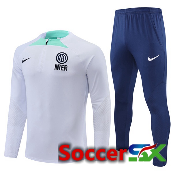 Inter Milan Training Jacket Suit White 2022/2023