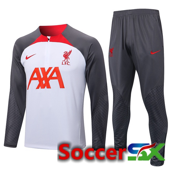 FC Liverpool Training Tracksuit White Grey 2022/2023