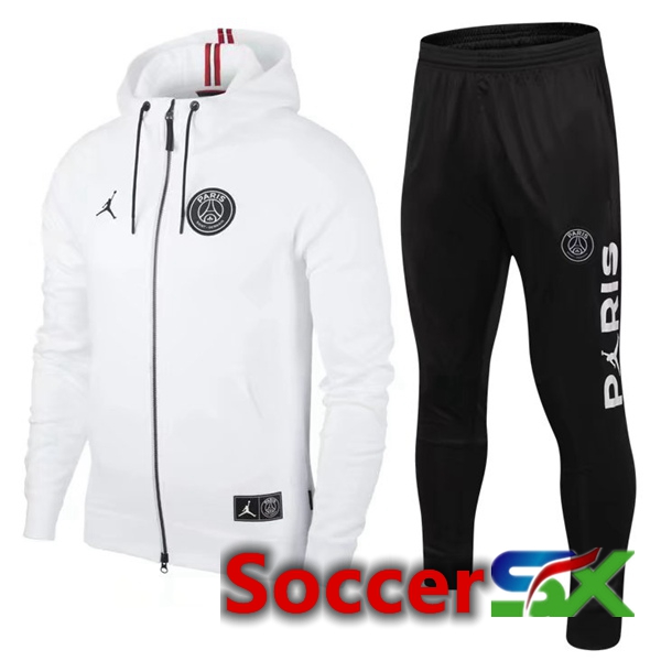 JORDAN Paris PSG Training Tracksuit Hoodie White 2022/2023