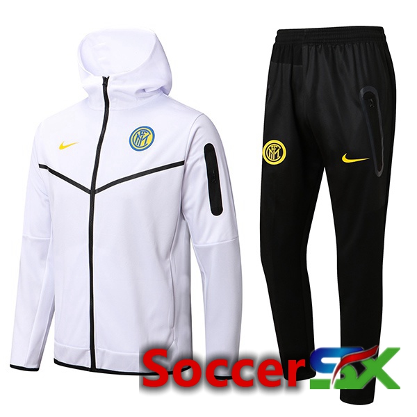 Inter Milan Training Tracksuit Hoodie White 2022/2023