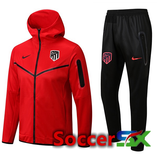 Atletico Madrid Training Tracksuit Hoodie Red 2022/2023