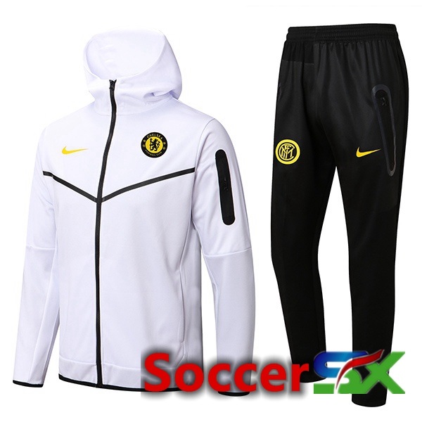 FC Chelsea Training Tracksuit Hoodie White 2022/2023