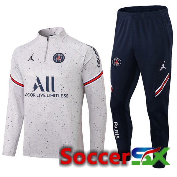 JORDAN Paris PSG Training Jacket Suit Grey 2022/2023