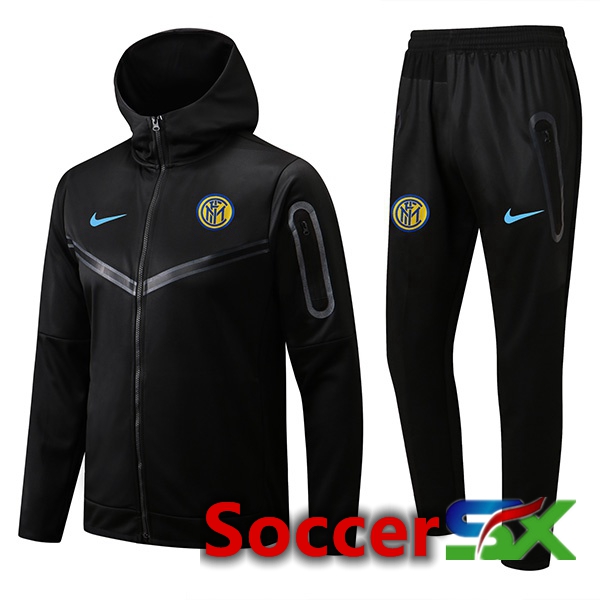 Inter Milan Training Tracksuit Hoodie Black 2022/2023