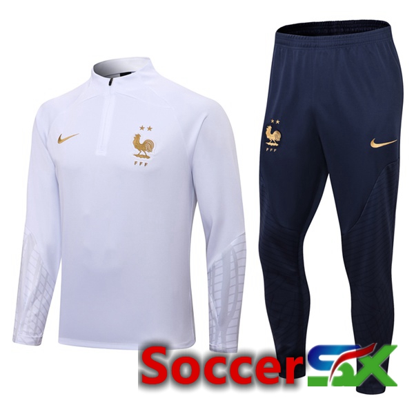 France Training Jacket Suit White 2022/2023