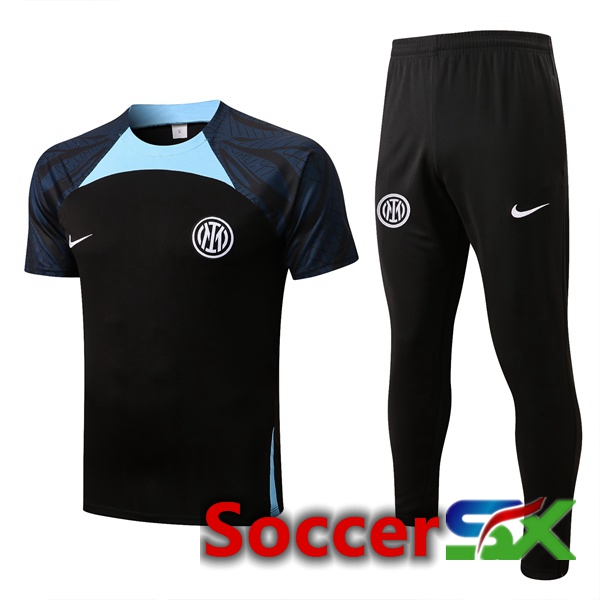Inter Milan Training T Shirt + Pants Black 2022/2023