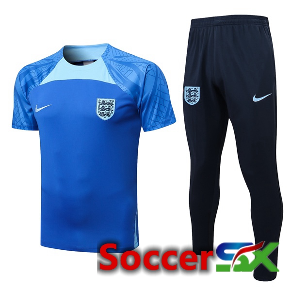 England Training T Shirt + Pants Blue 2022/2023