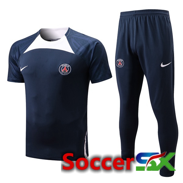 Paris PSG Training T Shirt + Pants Black 2022/2023