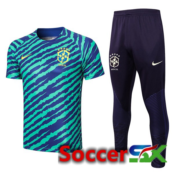 Brazil Training T Shirt + Pants Green 2022/2023