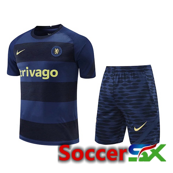 FC Chelsea Training T Shirt + Shorts Royal Blue 2022/2023