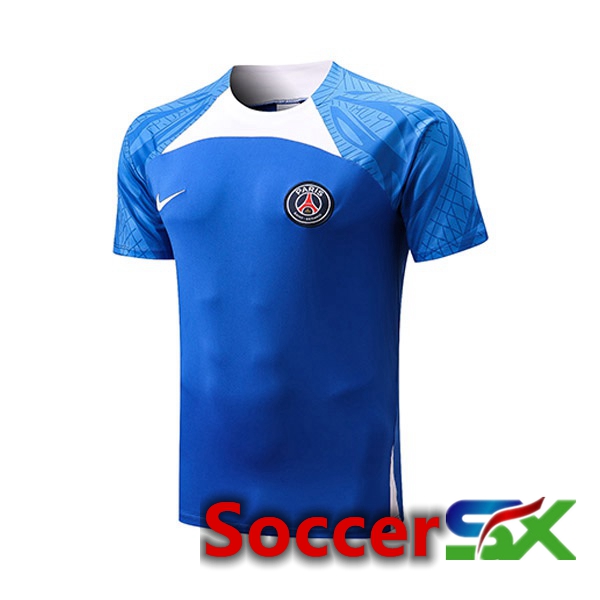 Paris PSG Training T Shirt Blue 2022/2023