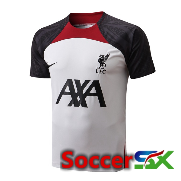FC Liverpool Training T Shirt White Black 2022/2023