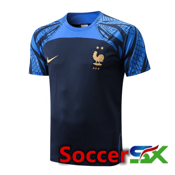 France Training T Shirt Royal Blue 2022/2023