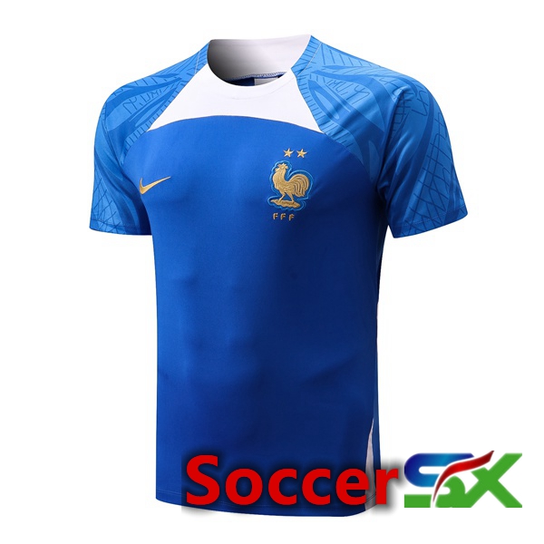 France Training T Shirt Blue 2022/2023
