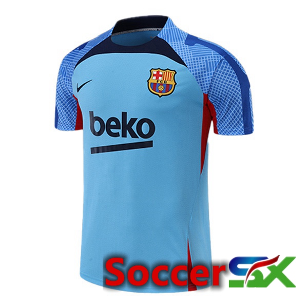 FC Barcelona Training T Shirt Blue 2022/2023