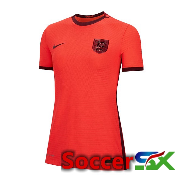 England Womens Away Jersey Red Euro 2022