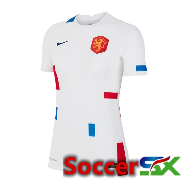 Netherlands Womens Away Jersey White Euro 2022