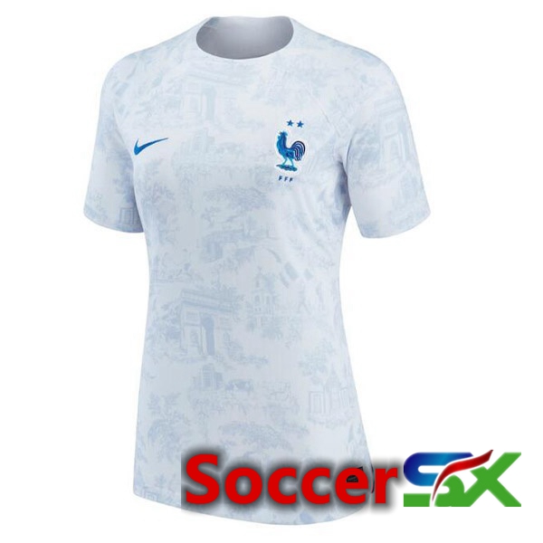 France Womens Away Jersey White 2023/2023