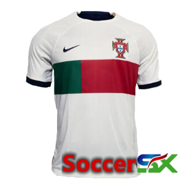 Portugal Womens Away Jersey White Red 2023/2023
