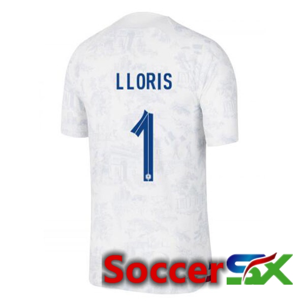 France (LLORIS 1) Away Jersey White World Cup 2022