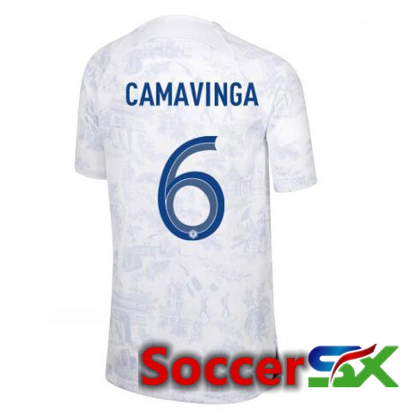 France (CAMAVINGA 6) Away Jersey White World Cup 2022
