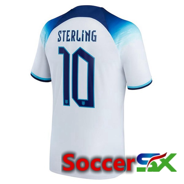 England (STERLING 10) Home Jersey White World Cup 2022