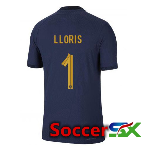 France (LLORIS 1) Home Jersey Royal Blue World Cup 2022