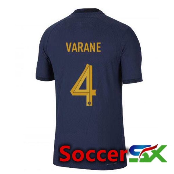 France (VARANE 4) Home Jersey Royal Blue World Cup 2022