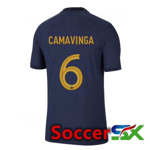 France (CAMAVINGA 6) Home Jersey Royal Blue World Cup 2022