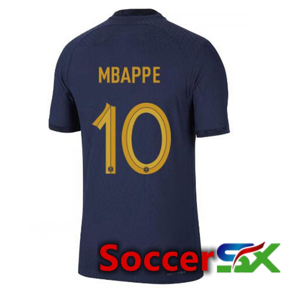 France (MBAPPE 10) Home Jersey Royal Blue World Cup 2022