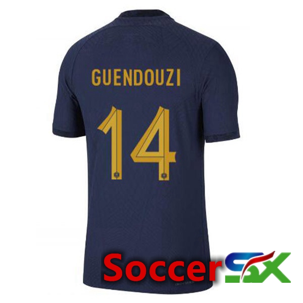 France (GUENDOUZI 14) Home Jersey Royal Blue World Cup 2022